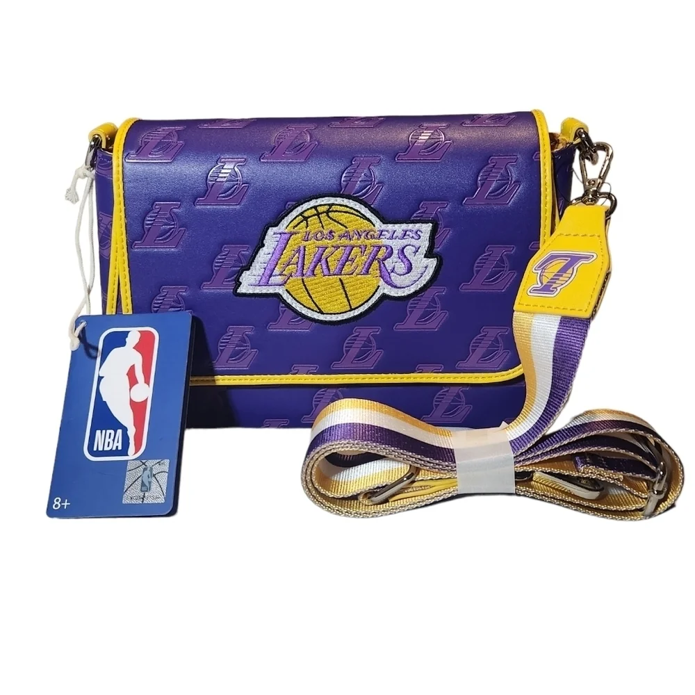 Loungefly NBA Los Angeles Lakers Logo Crossbody Purse